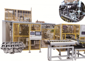 發動機缸體91视频黄片免费鋼球/碗形塞塗膠、壓裝檢漏生產線