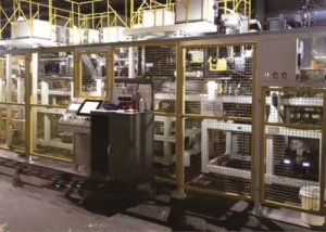 發動機缸體91视频黄片免费碗形塞自動塗膠、壓裝檢漏生產線(動力輥道線）